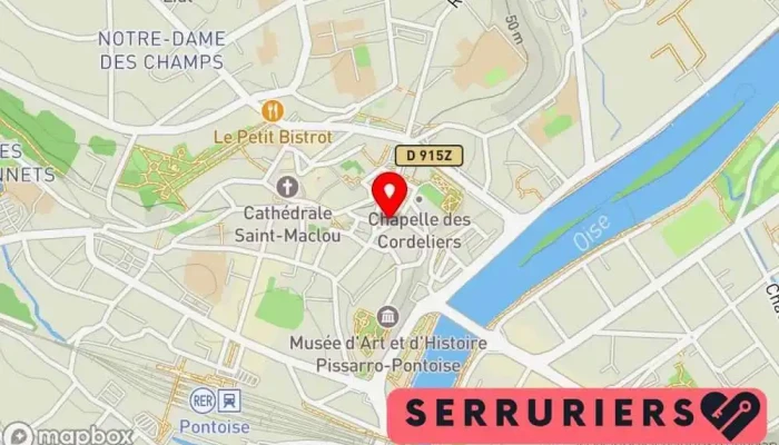 carte de Stanley Serrurier Sécurité Serrurier, Service de serrurerie d'urgence, Urgences, Boutique de serrurerie, Fournisseur de serrures, Vitrier, Menuisier à Pontoise