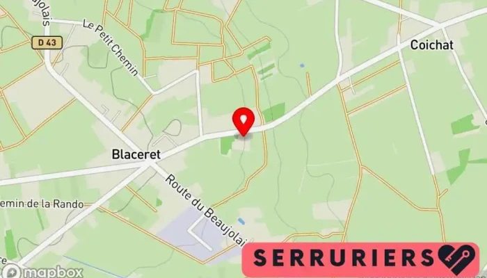 Teillard -  Carte - Saint-georges-de-reneins
