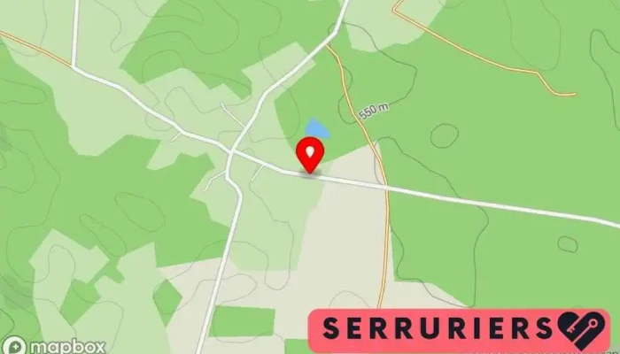 carte de Teindas Metalurgie serrurerie Serrurier à Marcillac-la-Croisille